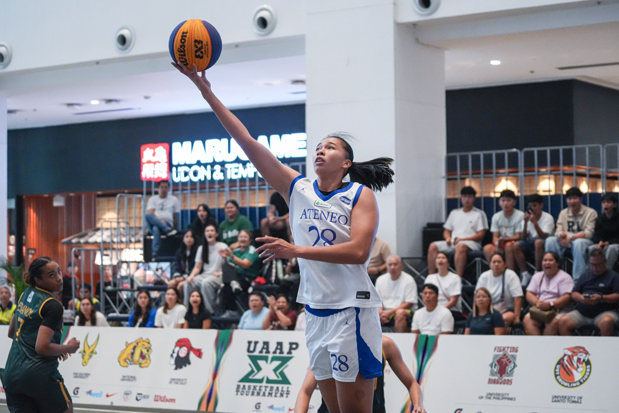 UAAP88-3x3-Womens_-ADMU-vs-FEU_-DELA-ROSA-Kacey-01410 Adamson takes third seed, NU completes UAAP Men's 3x3 semis cast after tight tiebreak scenario 3x3 Basketball ADMU AdU DLSU FEU News NU UAAP UE UP UST - philippine sports news