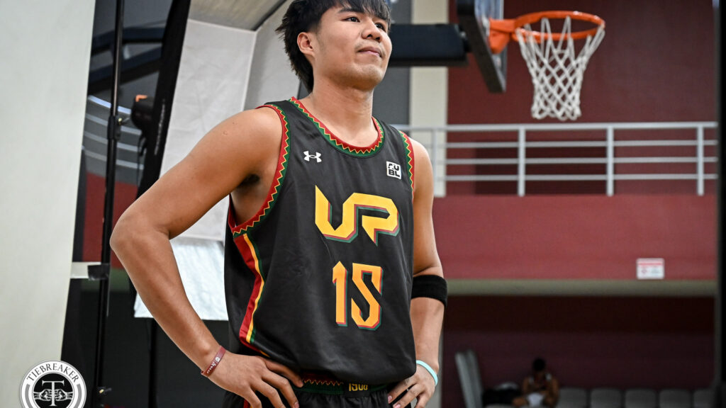 Veejay Pre in a UP uniform during the AUBL UP Media Day