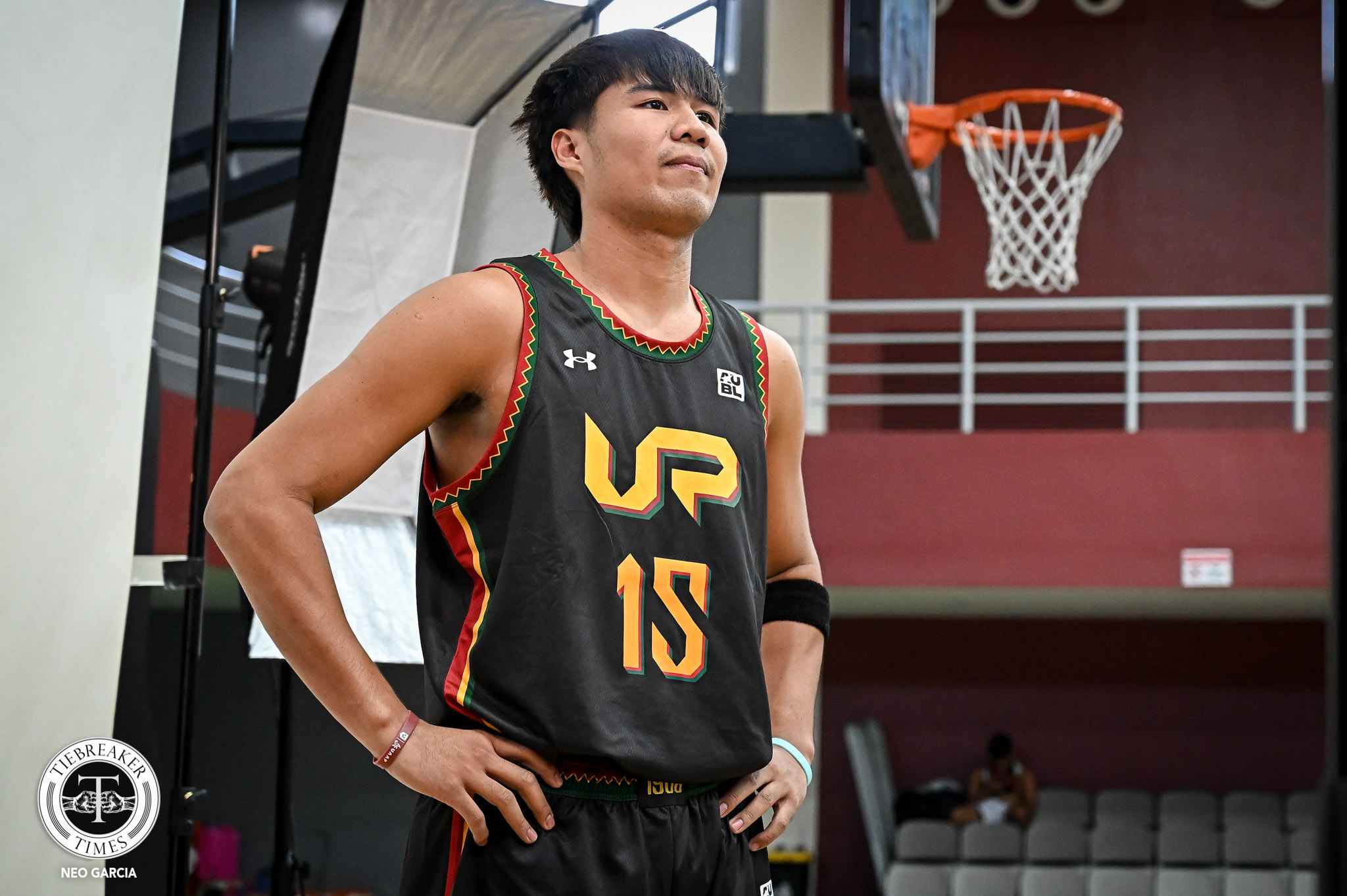 Veejay Pre in a UP uniform during the AUBL UP Media Day