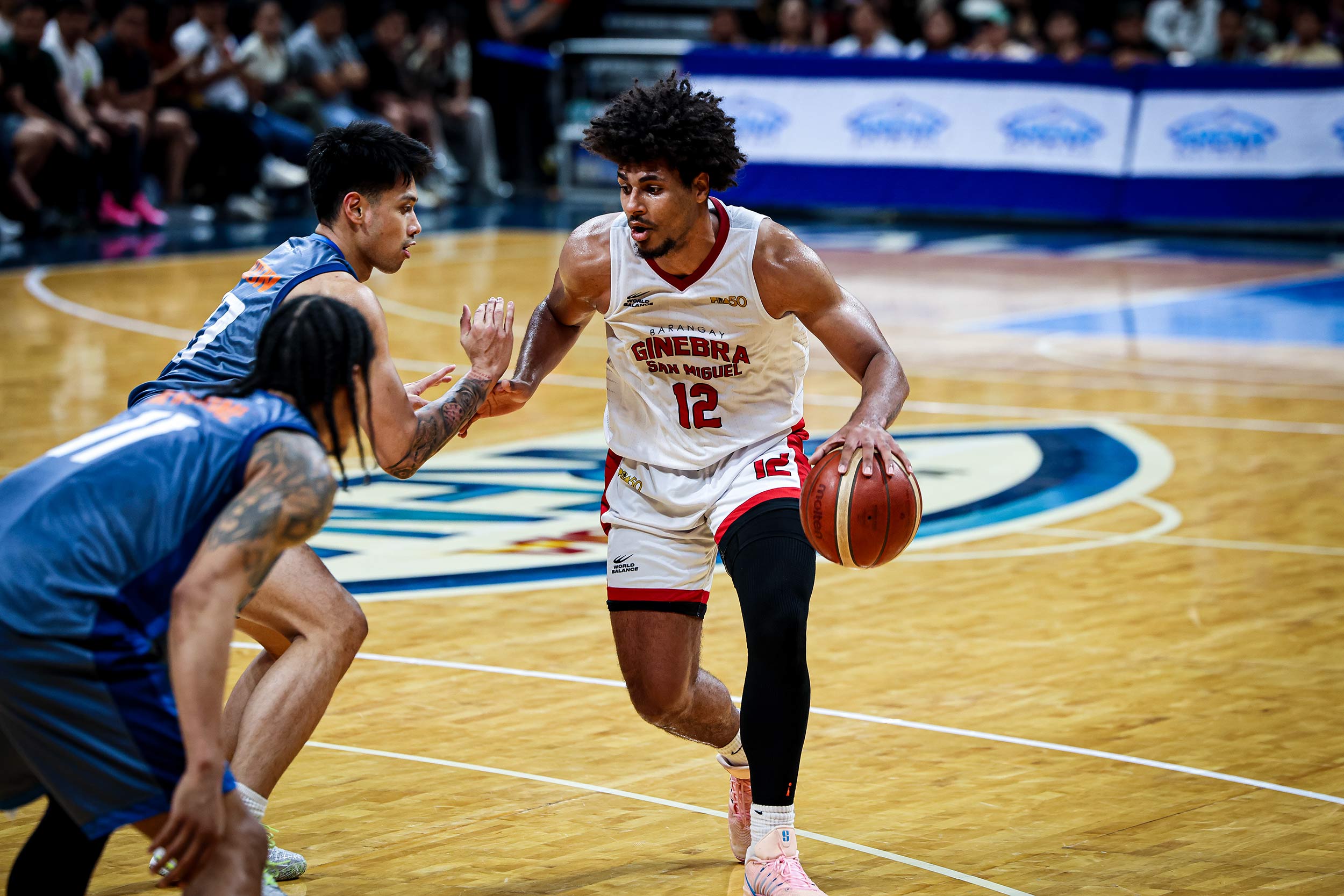 2026-PBA-Governors-Cup-Meralco-vs-Ginebra-Riley-Grigsby PBA: RJ Abarrientos rediscovers touch as Ginebra downs shorthanded Meralco Basketball News PBA - philippine sports news