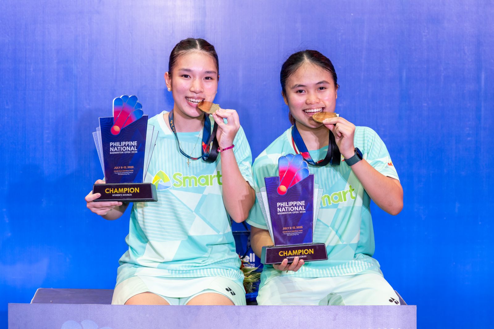 2026-PBO-Womens-Doubles-Andrea-Hernandez-and-Mary-Destiny-Untal Mika De Guzman, Jelo Albo reign again with dominant title defenses at PBO Badminton News - philippine sports news
