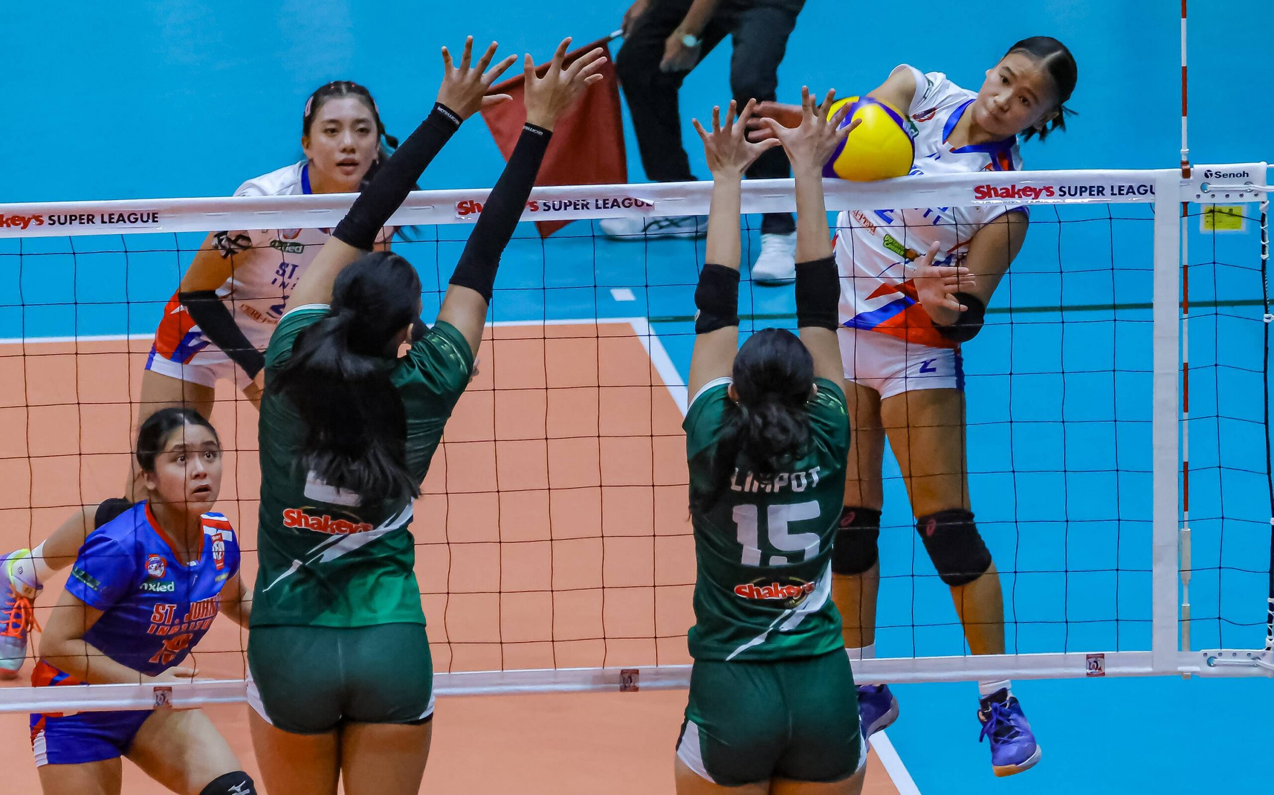 2026-SSL-HS-Invitational-SJI-def-OLS-Kristel-Mirasol-scaled UST, St. John's arrange title showdown in SSL Juniors National Invitational AU CSB DLSU News PSL UST Volleyball - philippine sports news