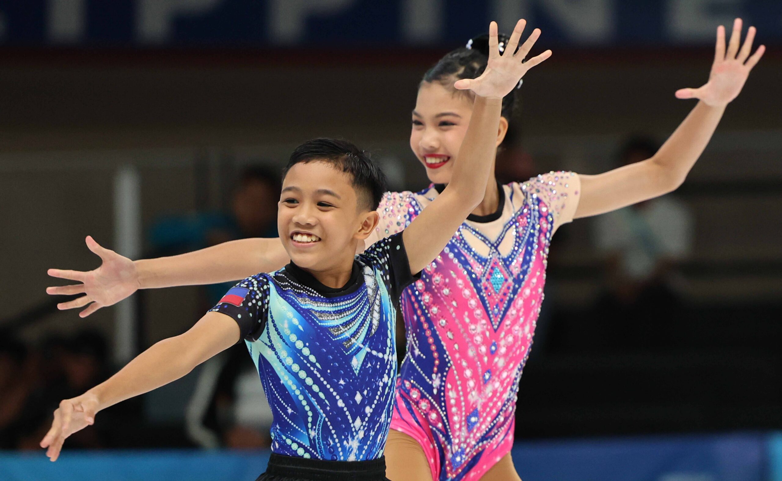 2026-Aerobic-Gymnastics-Asian-Championships-Rhys-Enoch-Basmayor-and-Mikhaela-Ladaran-scaled Rhimel Cabides, Antonette Amante win PH's first gold at Asian Aerobic Gymnastics Championships Gymnastics News - philippine sports news