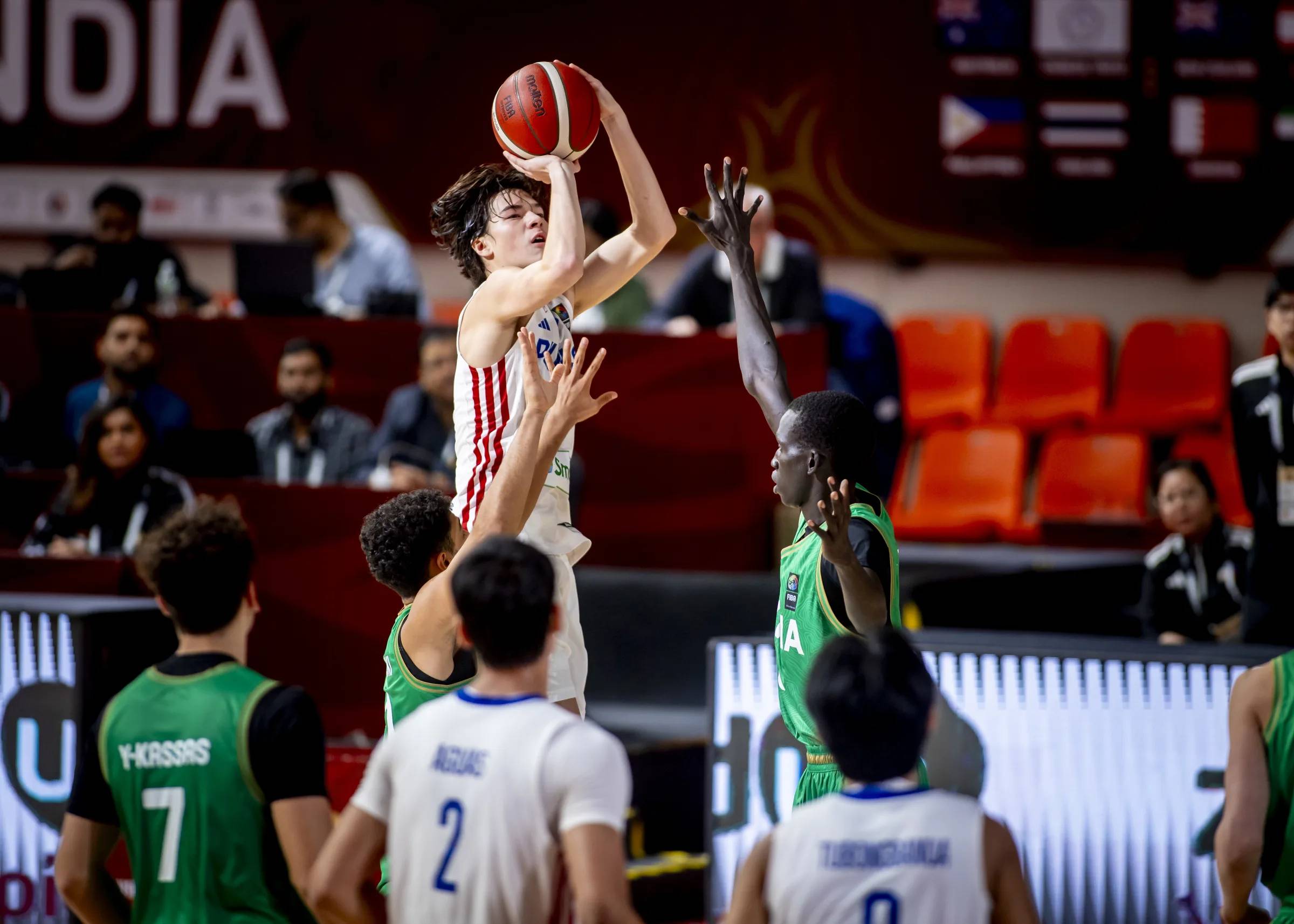 2026-FIBA-U18-Asia-Cup-Gilas-Boys-def-Syria-Aidan-Dayco-Green Gilas Boys hold off Syria, secure U18 Asia Cup quarterfinal berth Basketball Gilas Pilipinas News - philippine sports news