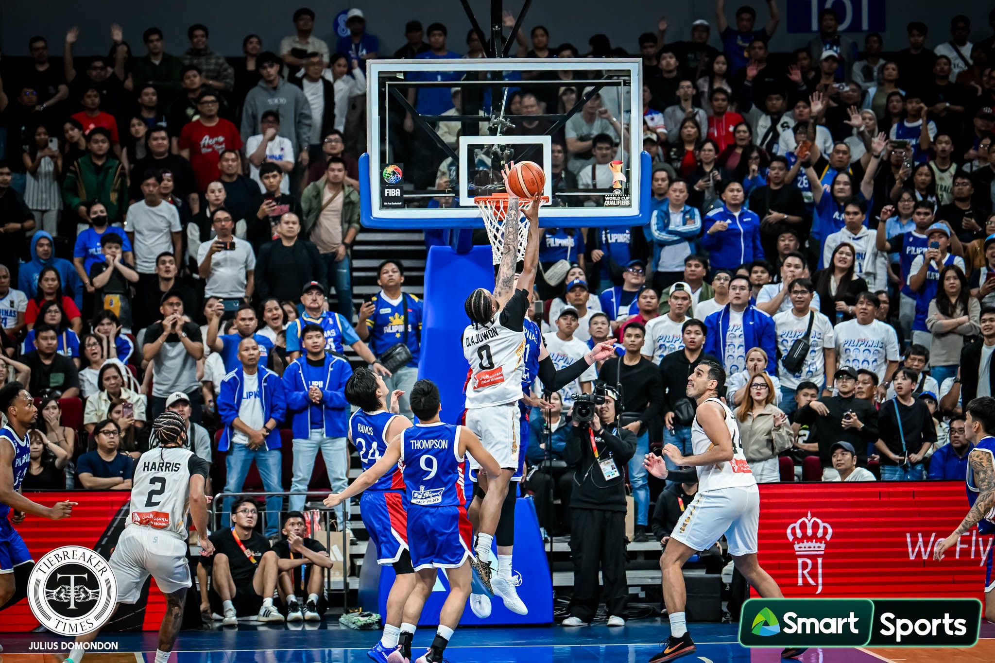 2026-FIBA-World-Cup-Qualifiers-Gilas-def-Jordan-Kai-Sotto-block-on-Olajuwon Kai Sotto answers the pressure with a block for the ages Basketball Gilas Pilipinas News  - philippine sports news