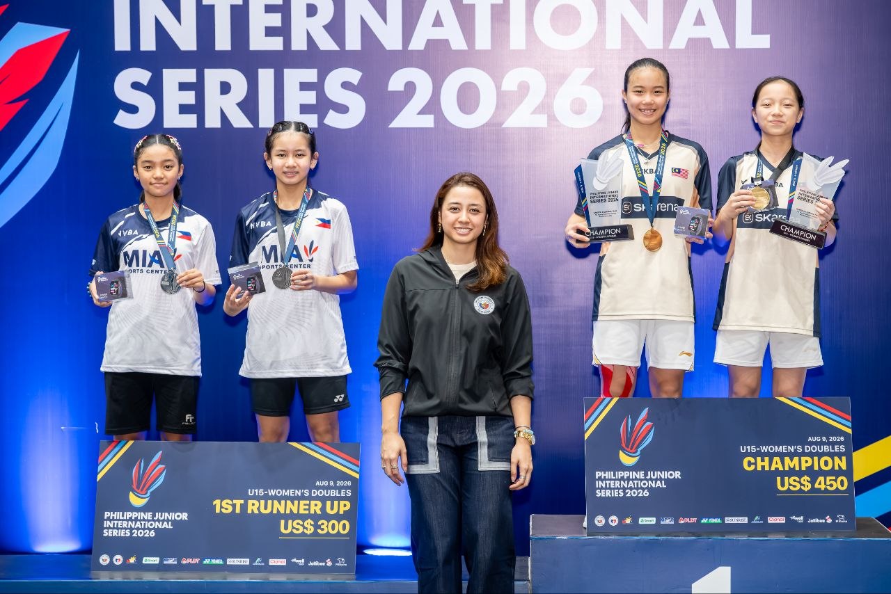 2026-Philippine-Junior-International-Series-GD-U15-Finalists-Seanna-Berce-and-Psalm-Tablante-PHI-Leanne-Fong-and-Xin-Yan-Liew-MAS Berce, Tablante settle for silver in PH Junior International Series Girls’ U15 doubles final Badminton News - philippine sports news