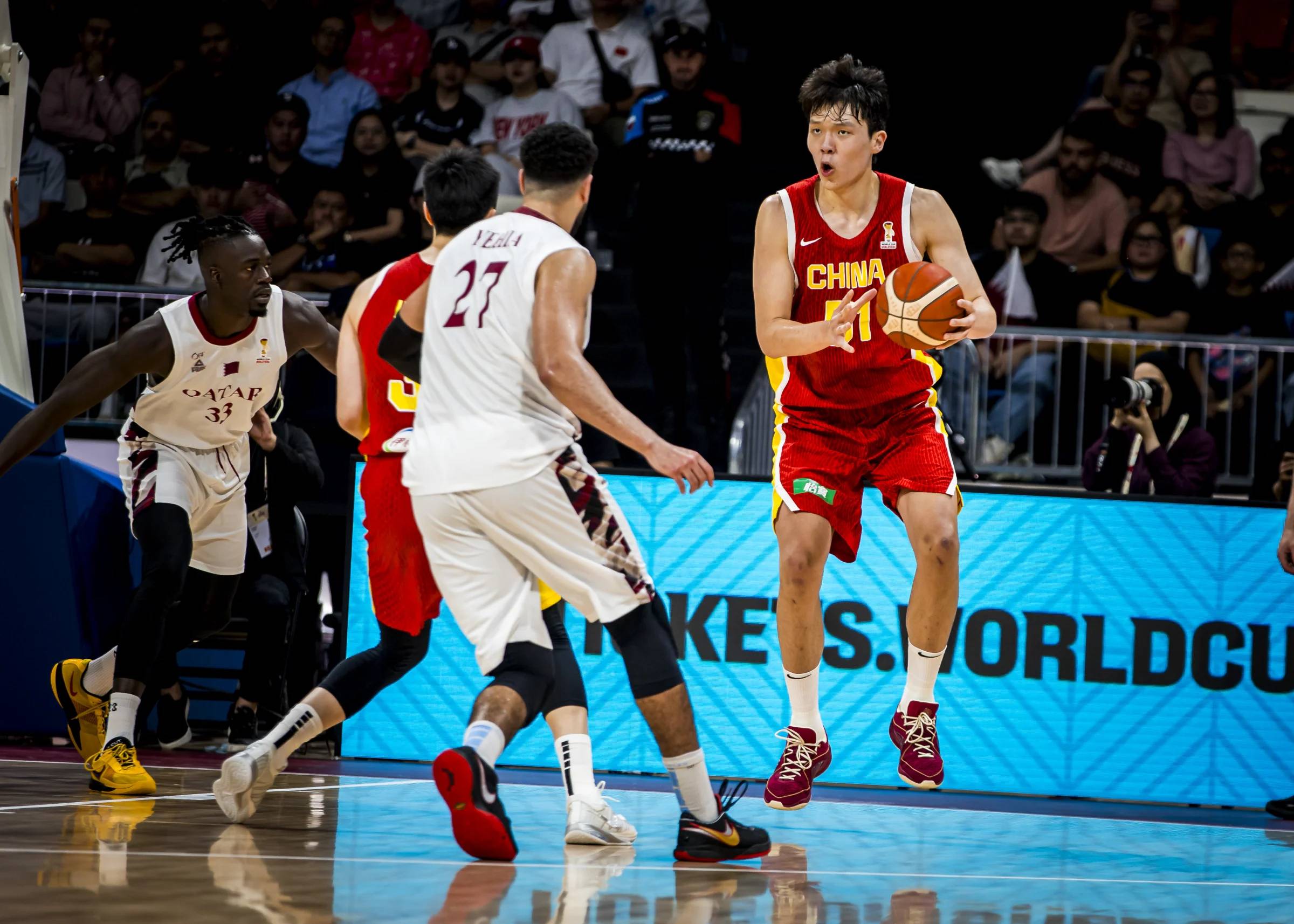 2027-FIBA-World-Cup-Qualifiers-China-def-Qatar-Yang-Hansen Japan, China off to dominant starts in World Cup Qualifiers’ second round Basketball News - philippine sports news