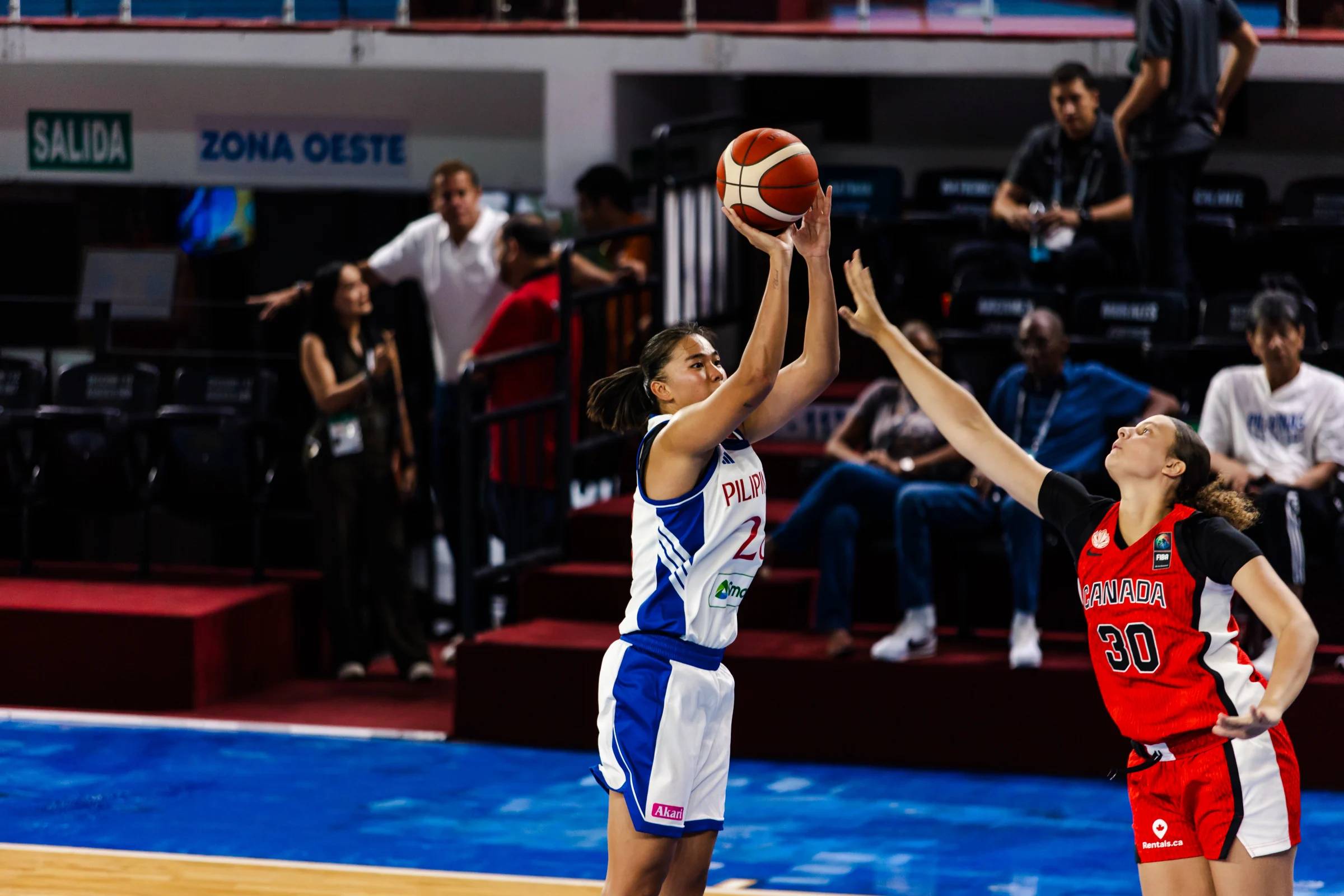2028-FIBA-Pre-OQT-Gilas-Women-vs-Canada-Kacey-dela-Rosa Gilas Women overwhelmed by Canada, elimination looms in Pre-OQT qualifier Basketball Gilas Pilipinas News - philippine sports news