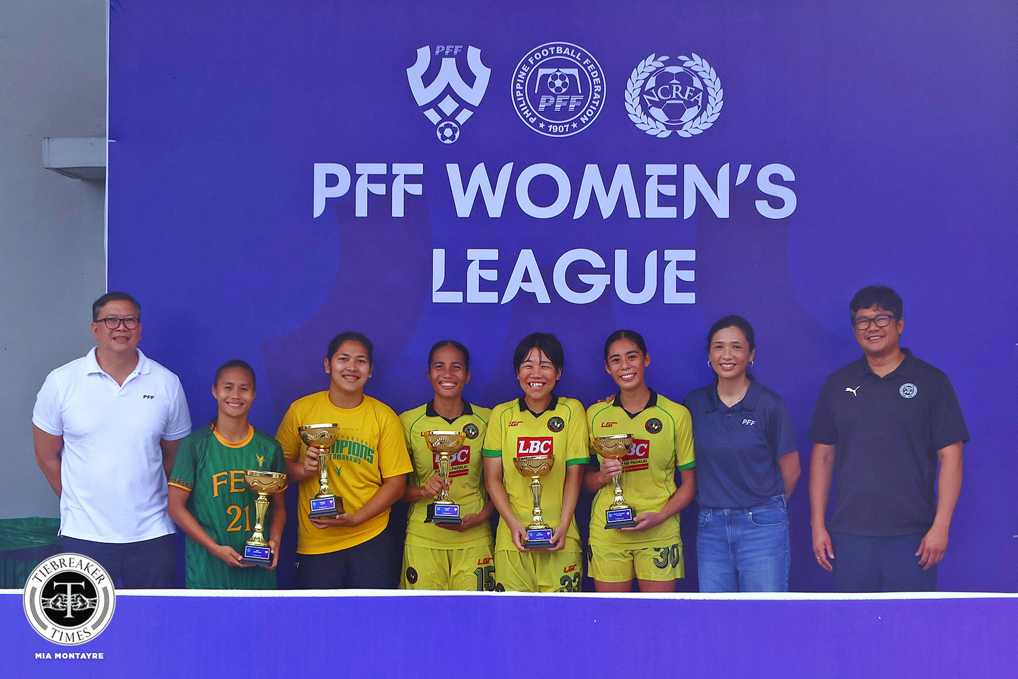 PFF-Womens-League-2026-John-Gutierrez-Sarahgen-Tulabing-Jessa-Lehayan-Dionesa-Tolentin-Alex-Carpio-Saki-Yoshida-Belay-Fernando-Mico-Gutierrez Kaya-Iloilo completes PFFWL 'three-peat', ties La Salle for most titles DLSU FEU Football News PFF Women's League UP - philippine sports news