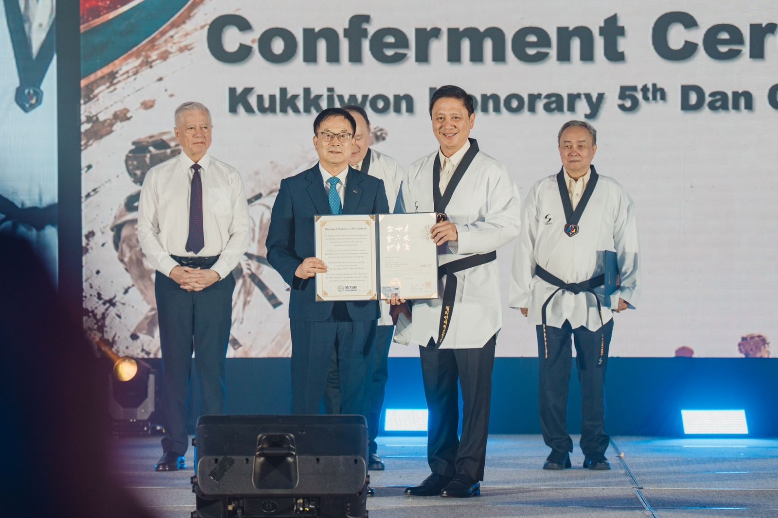 PTA-50th-anniversary-Pato-Gregorio-and-Hong-Sungchon Bongbong Marcos receives honorary 9th Dan as PTA marks 50th anniversary News POC/PSC Taekwondo - philippine sports news