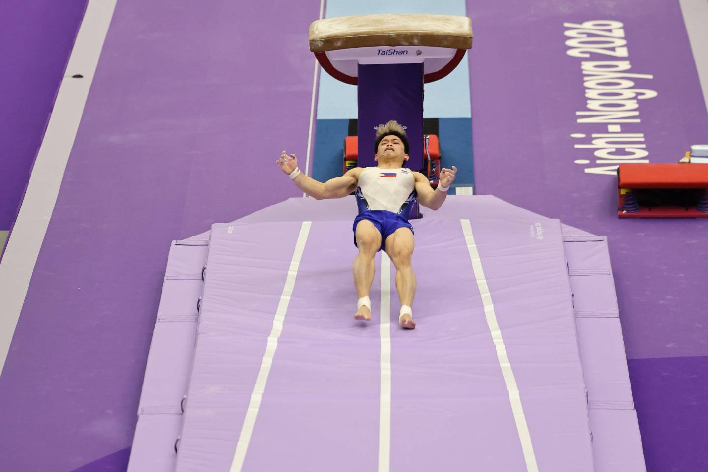 2026-Asian-Games-Vault-Carlos-Yulo Yulo bros lead Philippines to Asiad gymnastics team final 2026 Asian Games Gymnastics News  - philippine sports news