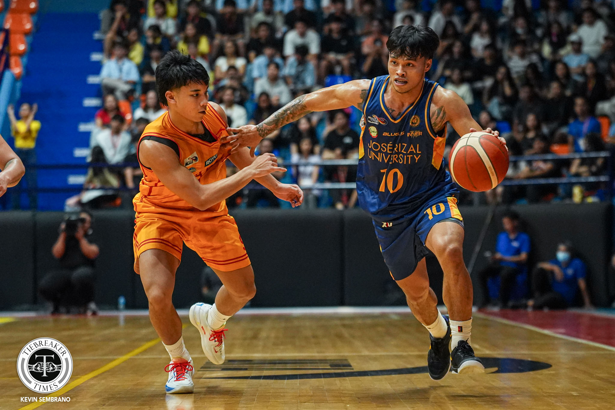 NCAA102-MU-vs-JRU_-MANGUBAT-Lawrence-08792 Sean Salvador saves the day as JRU survives Mapúa in NCAA thriller Basketball JRU MIT NCAA News  - philippine sports news