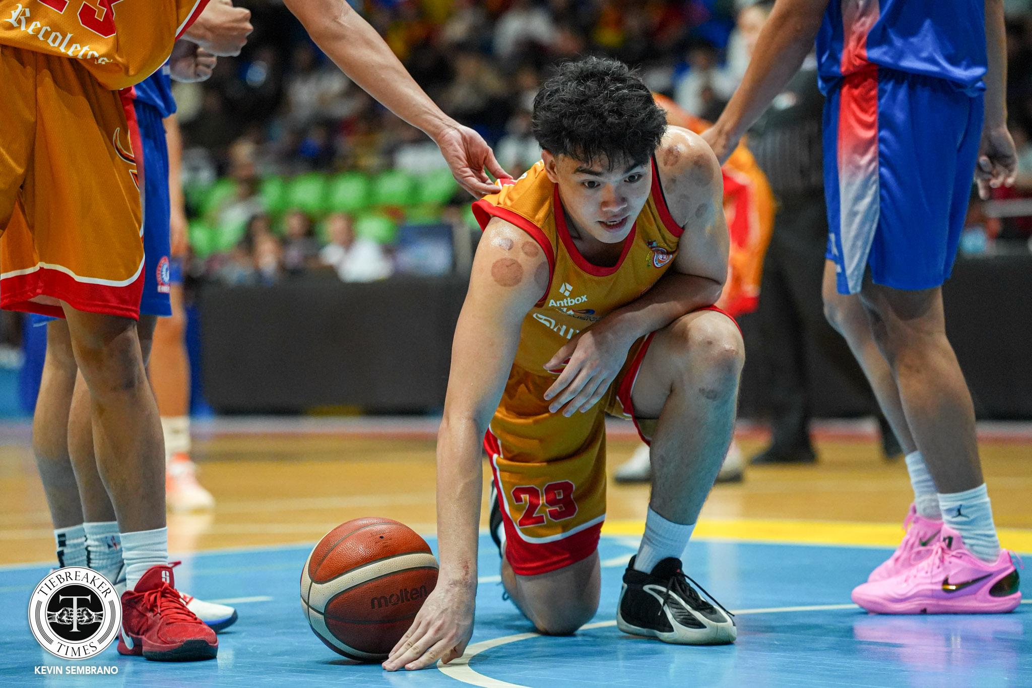 NCAA102-SSC-R-vs-AU_-ACOSTA-Matt-08255 Ongotan leads Arellano to 26-point rout of San Sebastian in NCAA opener AU Basketball NCAA News SSC-R - philippine sports news