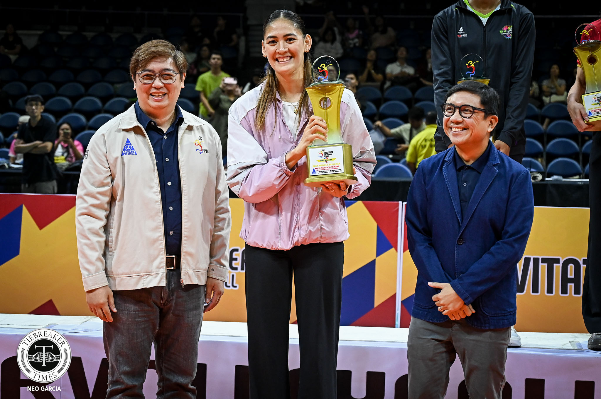 PVL-INV-26-NXLED-vs.-Est.-Cola-Jaja-Santiago-Minowa-5567 Papatchaya Phontham makes history as first guest-team MVP in PVL News PVL Volleyball - philippine sports news
