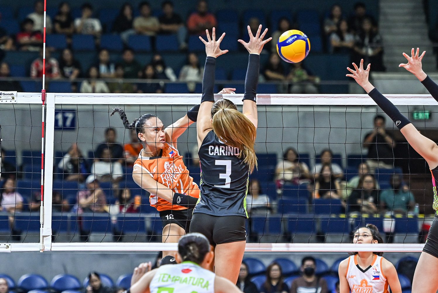 PVL-INV-26-Nxled-vs.-Farm-Fresh-Trisha-Tubu-4159 Nxled keeps PVL Invitational final hopes alive with win over Farm Fresh News PVL Volleyball - philippine sports news