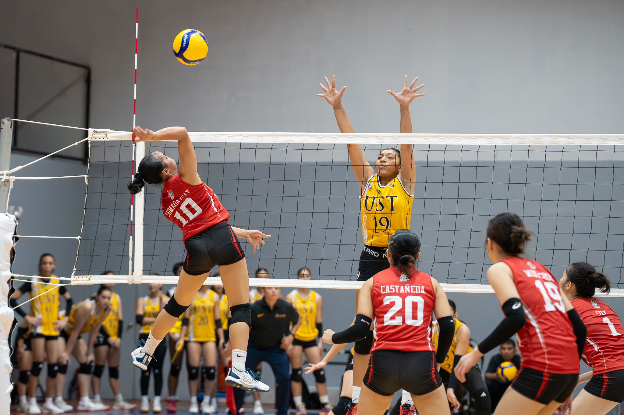 UAAP-89-HSVB-UST-VS-UE-Janah-Sumagaysay UST makes strong start, sweeps UE in UAAP girls’ volleyball News UAAP UE UST Volleyball - philippine sports news