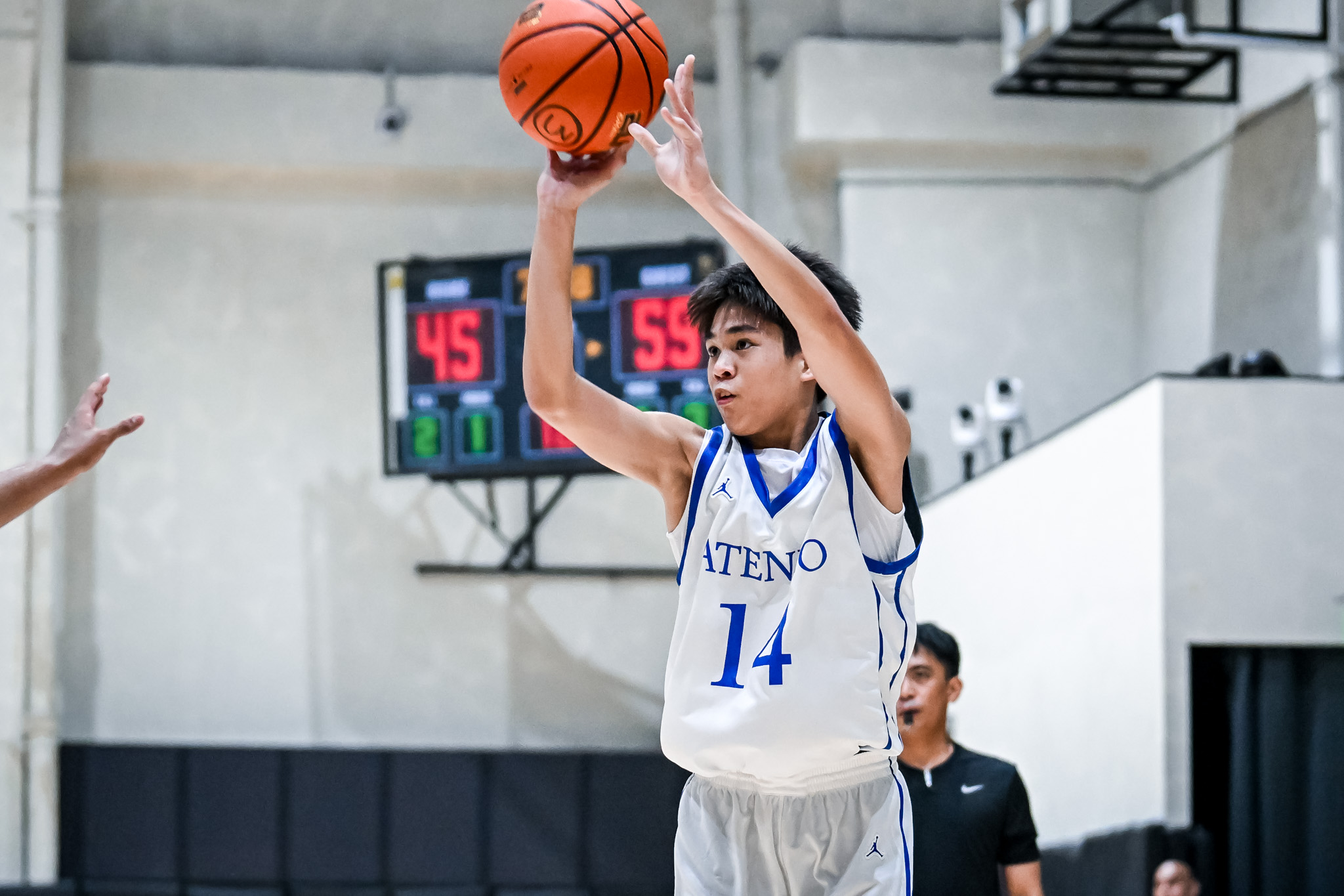 UAAP89-JHSBB-KARL-GANDIONCO-4560 FEU-D returns to winning ways in UAAP juniors basketball, Poquiz, UPIS stun Ateneo ADMU Basketball FEU News UAAP UP UST - philippine sports news