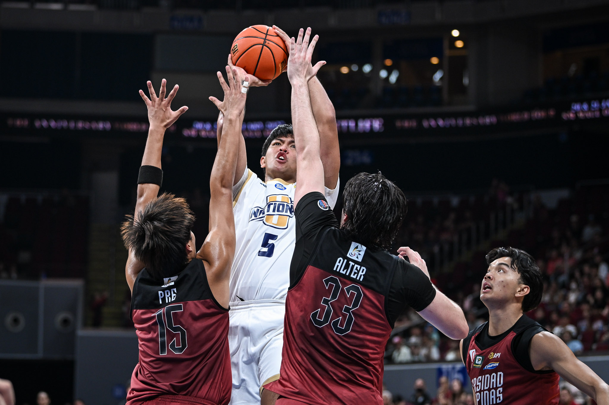 UAAP89-MBB-PJ-Palacielo-2252 NU stuns UP with wire-to-wire win, joins UAAP men's basketball lead Basketball News NU UAAP UP - philippine sports news