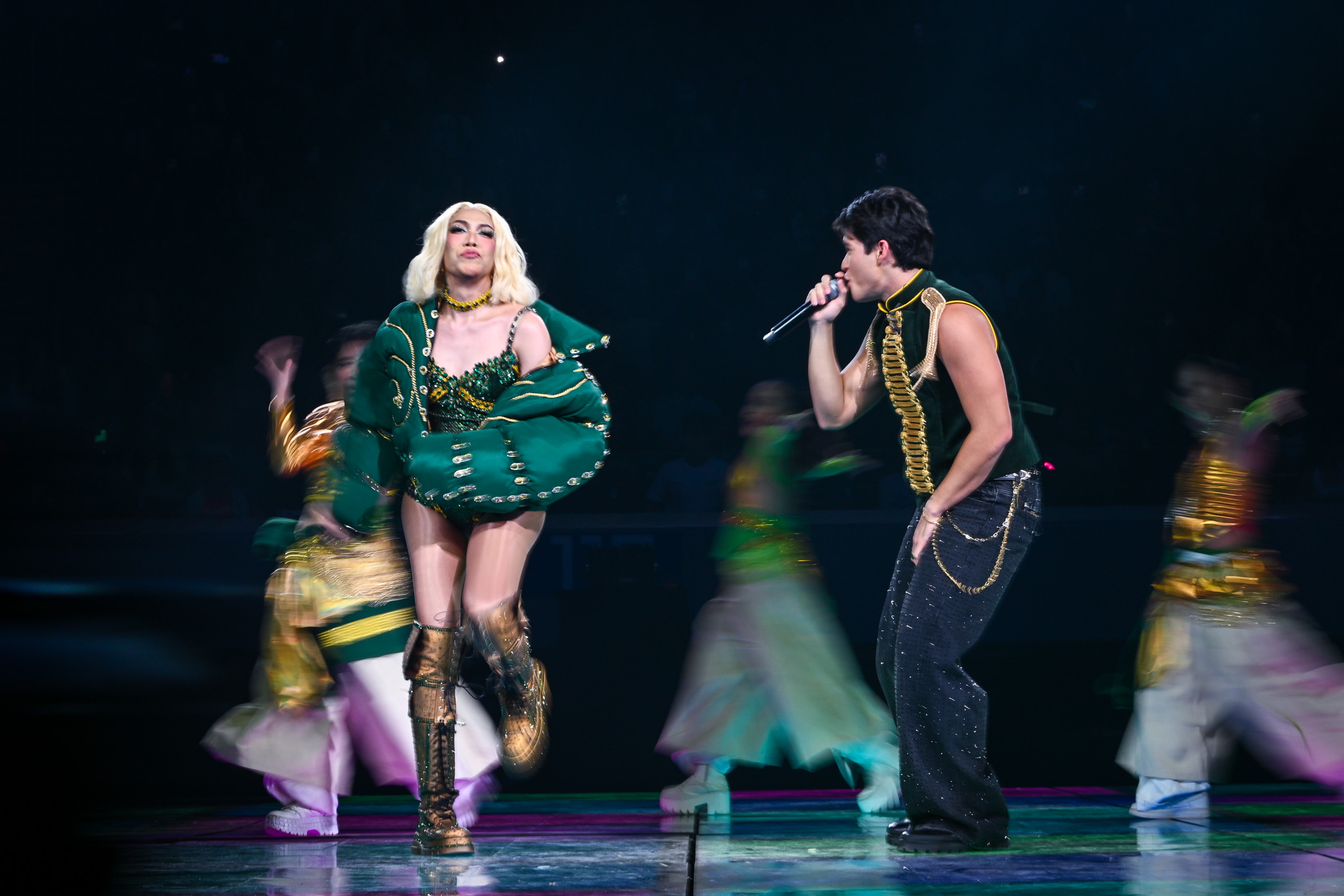 UAAP89-Opening-Ceremony-Vice-Ganda-and-Kyle-Echarri-5687 Vice Ganda challenges Gen Z to ‘show up, fight’ at UAAP Kickoff Show FEU News UAAP - philippine sports news