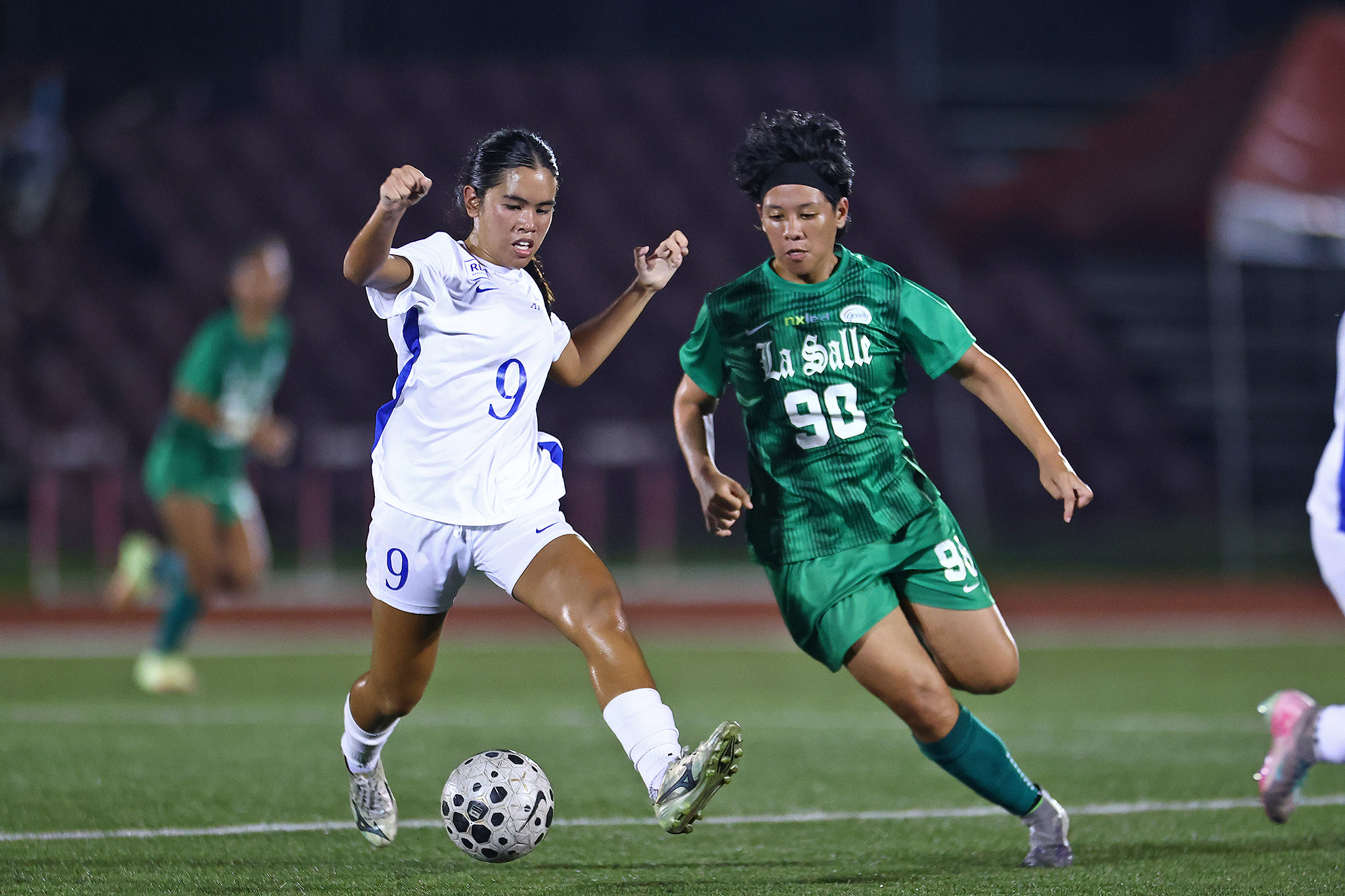 UAAP89-WFB-Doreen-Balajadia-Ushin-Valencia-2 La Salle blanks Ateneo to stay unbeaten in UAAP women's football ADMU DLSU Football News UAAP  - philippine sports news