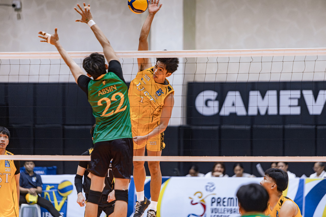V-League-2026-Mens-Divison-FEU-v-UST-GBoy-De-Vega-4 FEU nears perfect prelims sweep, NU bounces back in V-League AU FEU News NU UST V-League Volleyball  - philippine sports news