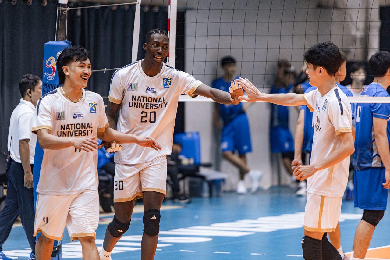 V-League-2026-Mens-Divison-NU-v-AU-Godfrey-Gambo-4 FEU nears perfect prelims sweep, NU bounces back in V-League AU FEU News NU UST V-League Volleyball  - philippine sports news