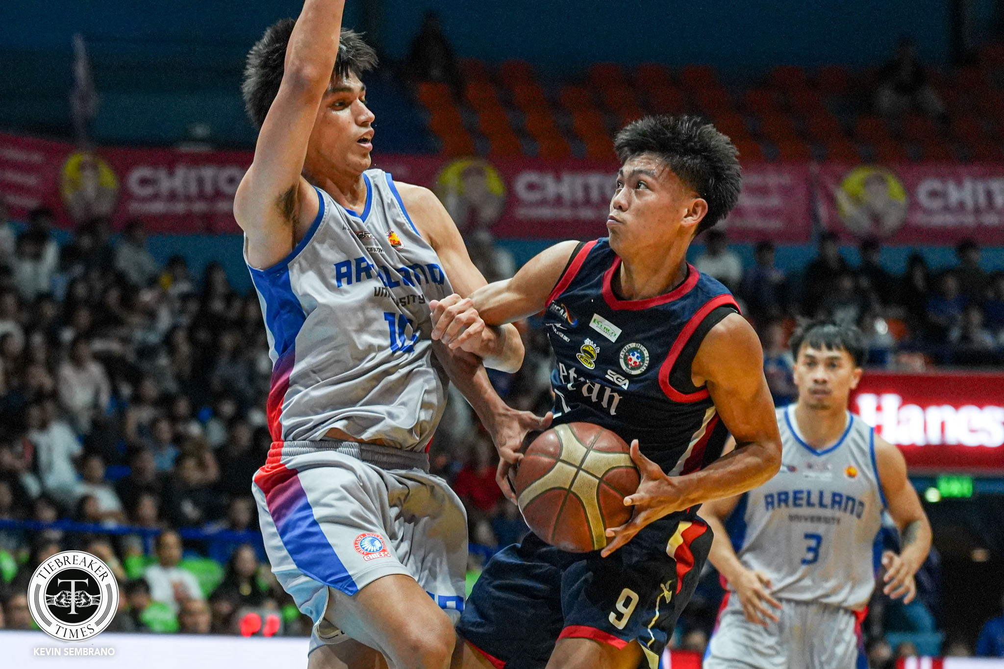 NCAA102-R2-AU-vs-CSJL_-CARGO-Justin-04605 Letran torch Arellano to clinch twice-to-beat in NCAA quarters AU Basketball CSJL NCAA News  - philippine sports news