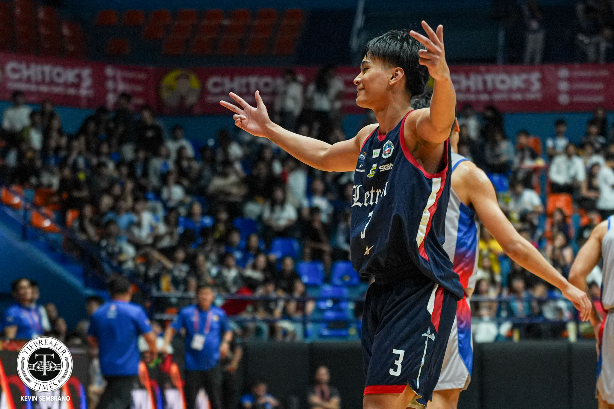NCAA102-R2-AU-vs-CSJL_-GAMMAD-Chad-04768 Letran torch Arellano to clinch twice-to-beat in NCAA quarters AU Basketball CSJL NCAA News  - philippine sports news