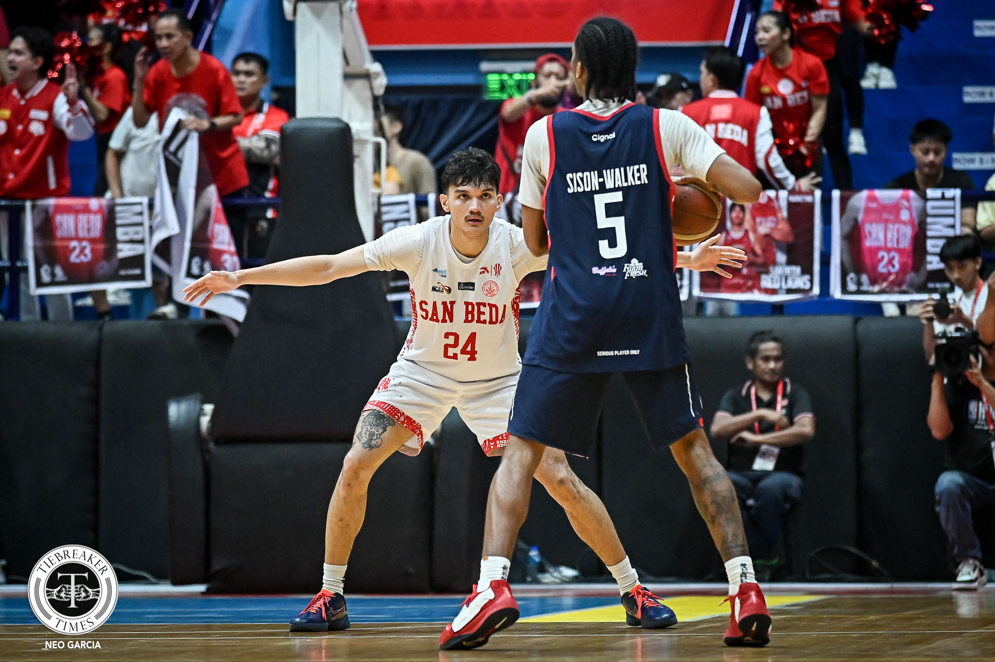 NCAA102-SBU-vs.-CSJL-Aldous-Torculas-3303 Friendship forged at UP now puts Aldous Torculas and Denzil Walker at center of Beda-Letran rivalry Basketball CSJL NCAA News SBC  - philippine sports news