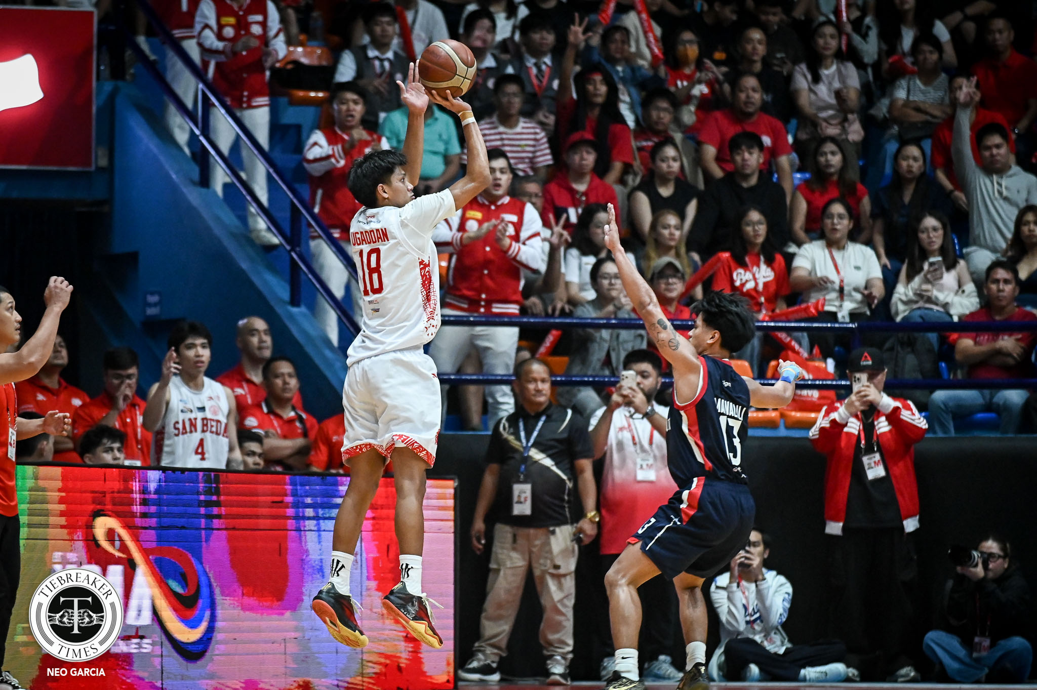 NCAA102-SBU-vs.-CSJL-Andrei-Ugaddan-3191 Rookie Ugaddan brings 'Rodman-like' grit to San Beda Basketball NCAA News SBC  - philippine sports news