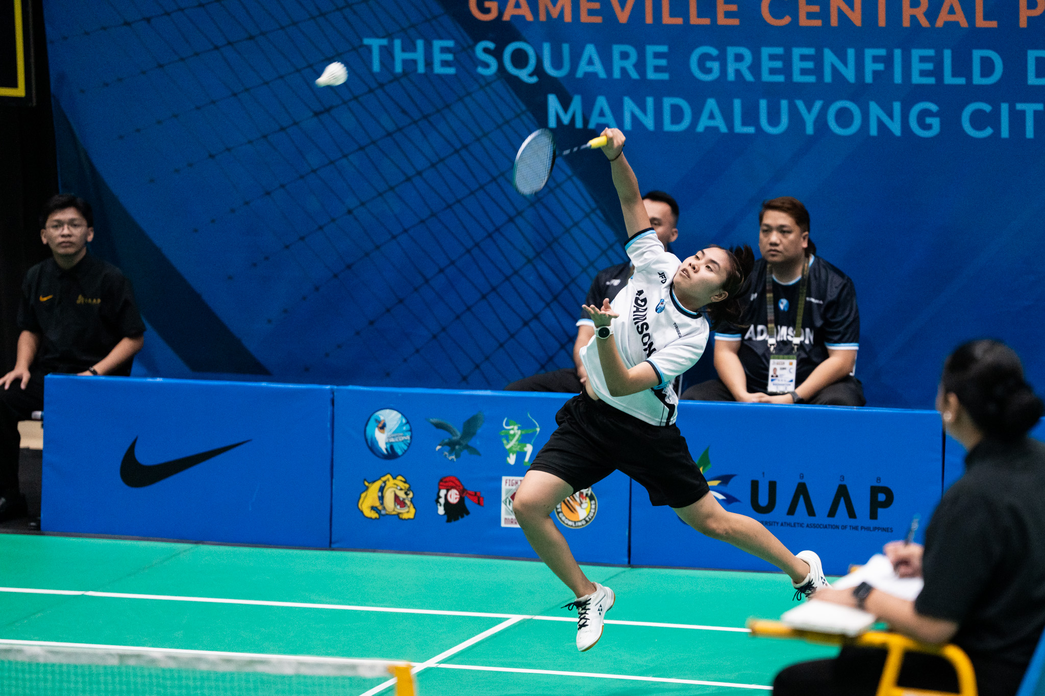 UAAP-89-BADMINTON-ADU-VS.-DLSU-ROSHEILA-N.-QUIEREZ-3 Sab Amora marches into UAAP women's badminton singles quarters, keeps unbeaten run alive ADMU AdU Badminton DLSU FEU News NU UAAP UE UP UST - philippine sports news