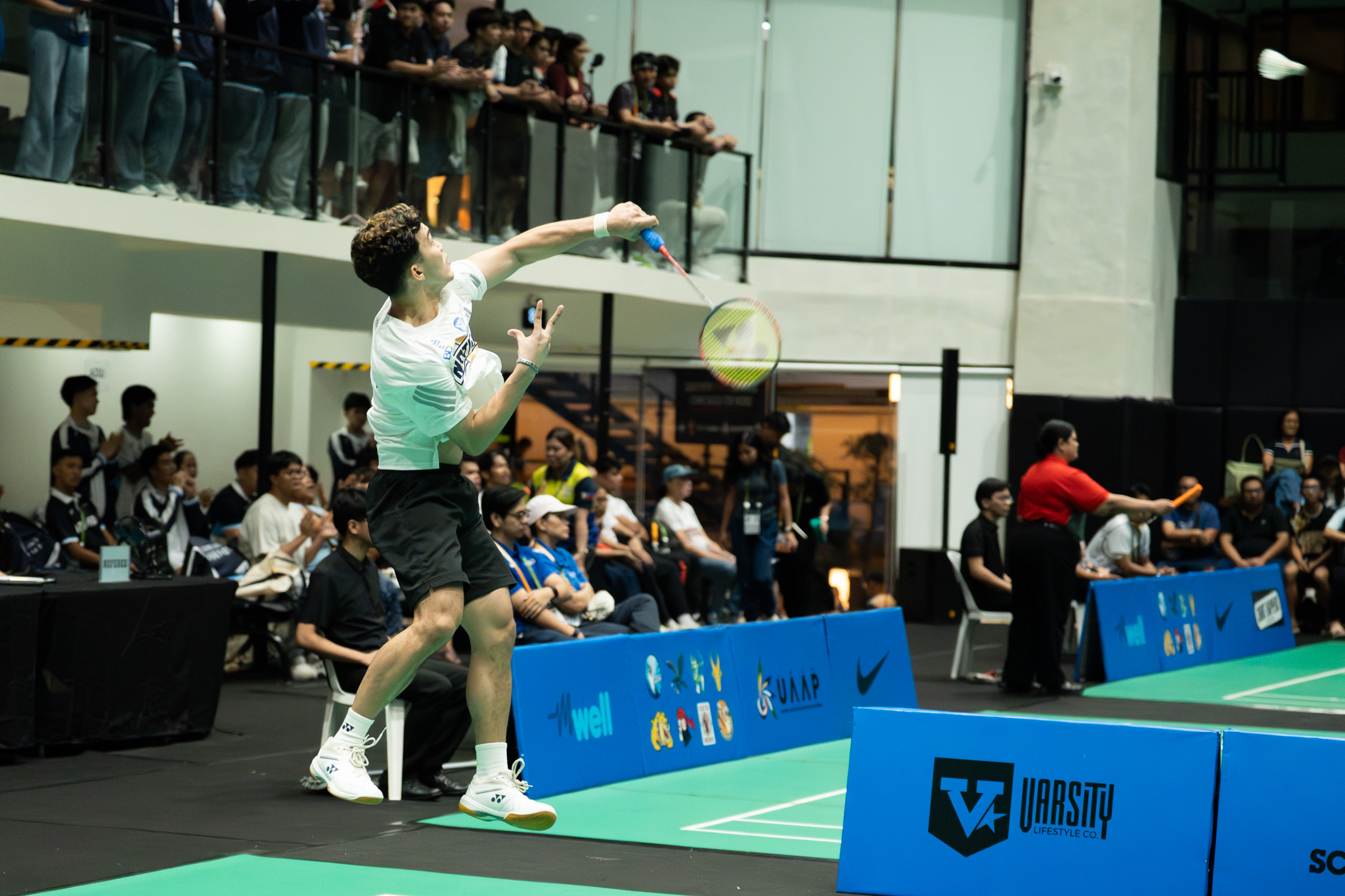 UAAP-89-BADMINTON-NU-VS-DLSU-CLARENCE-M.-VILLAFLOR-12 Ateneo, NU punch UAAP men's badminton semis tickets ADMU AdU Badminton DLSU News NU UAAP UP UST - philippine sports news