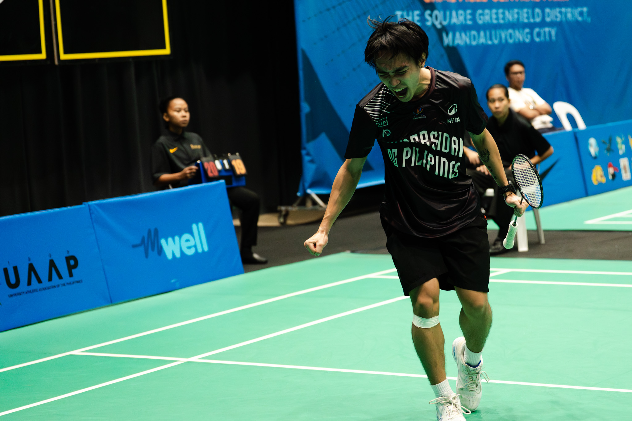 UAAP-89-BADMINTON-UP-VS.-ATENEO-SHAN-B.-CLAR-3 Zafra, Villaflor power NU into UAAP men's badminton singles semifinals ADMU AdU Badminton DLSU News NU UAAP UP - philippine sports news