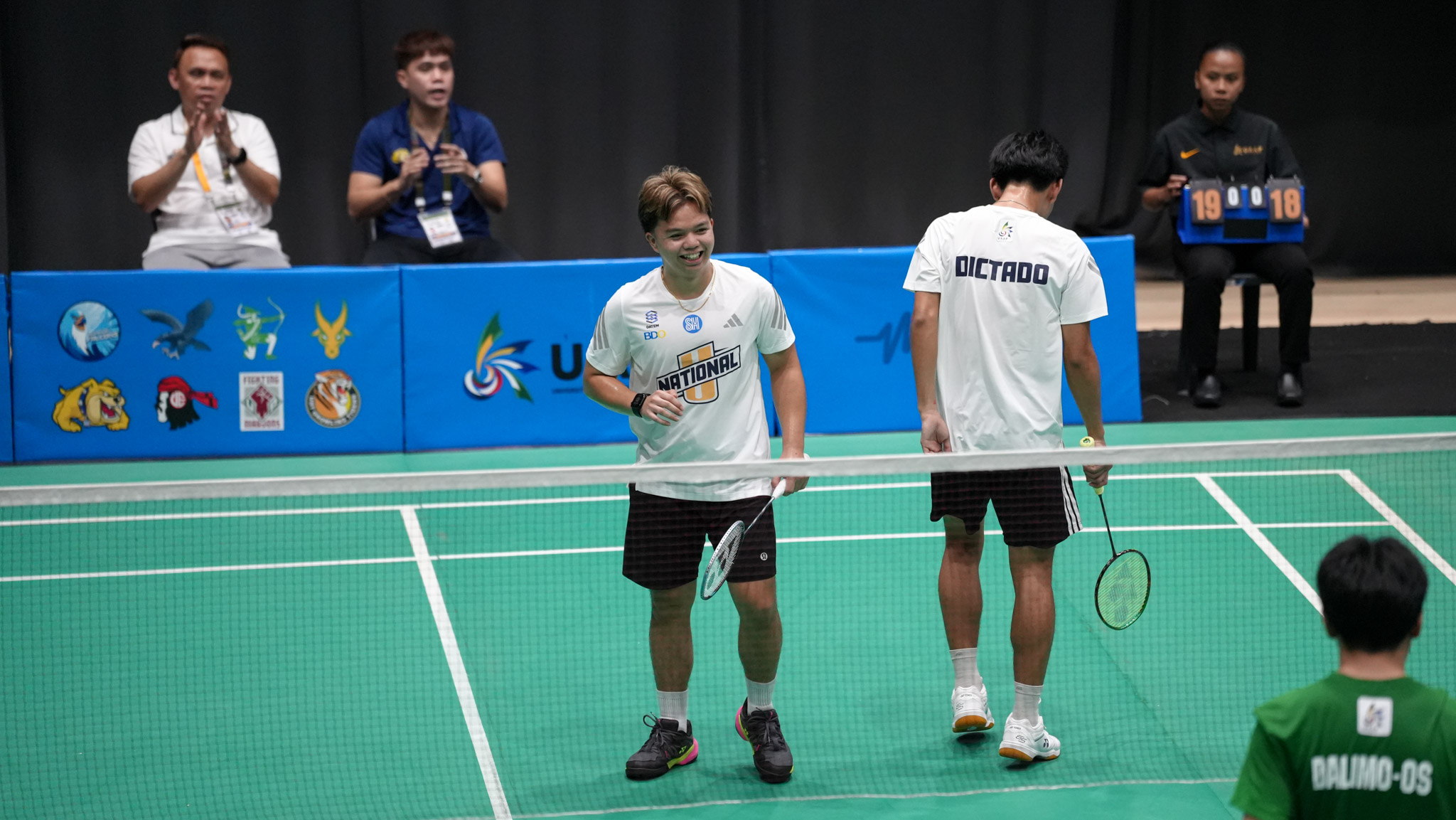 UAAP-89-Badminton-DLSU-vs-NU-John-Gam-2 Villaflor headlines UAAP men's badminton singles quarterfinalists as NU shines in doubles ADMU AdU Badminton DLSU News NU UAAP UP UST  - philippine sports news