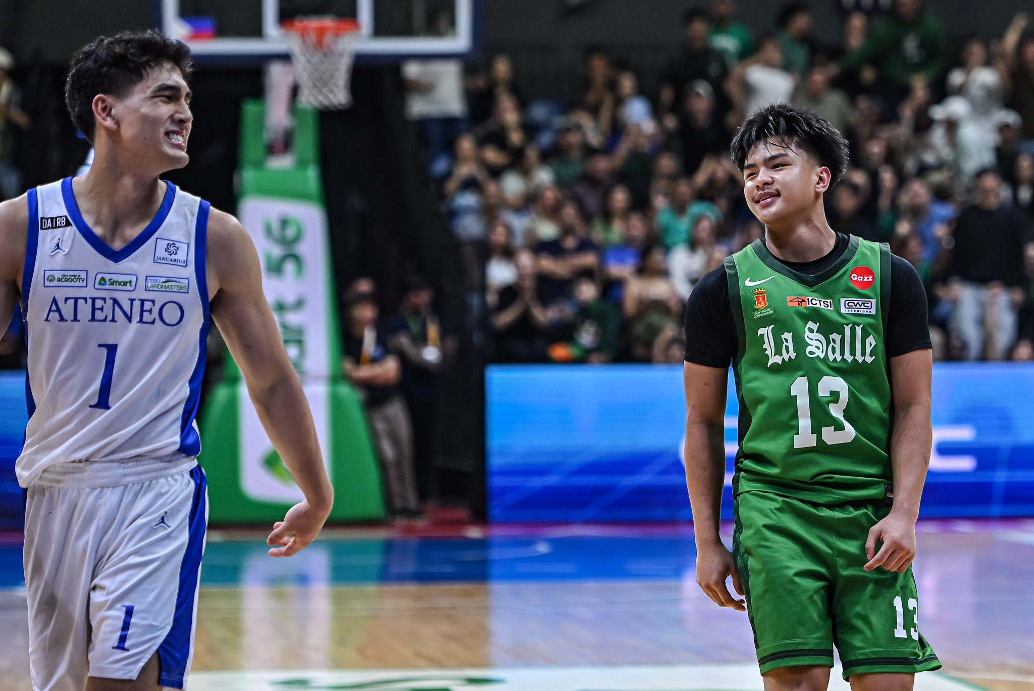Joaquin Tovera in action in the rivalry match between the DLSU Green Archers and Ateneo Blue Eagles in the UAAP Season 89 Men's Basketball second round