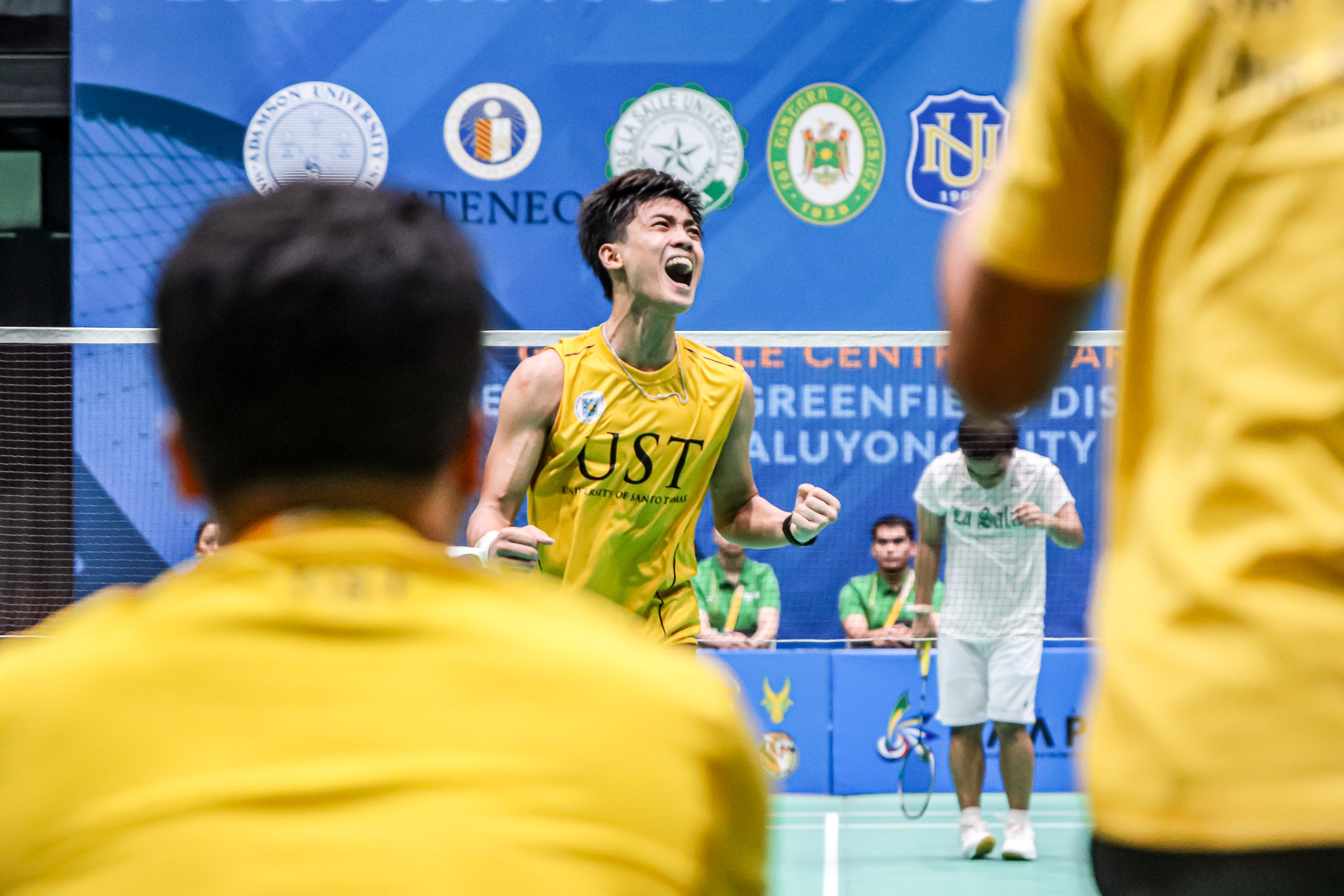 UAAP-S89-BADMINTON-DLSU-v-UST-CLARK-BRILLANTES-7 Ivan Tuazon delivers in the clutch vs La Salle as UST seals last UAAP men's badminton Final Four berth Badminton DLSU News UAAP UST - philippine sports news