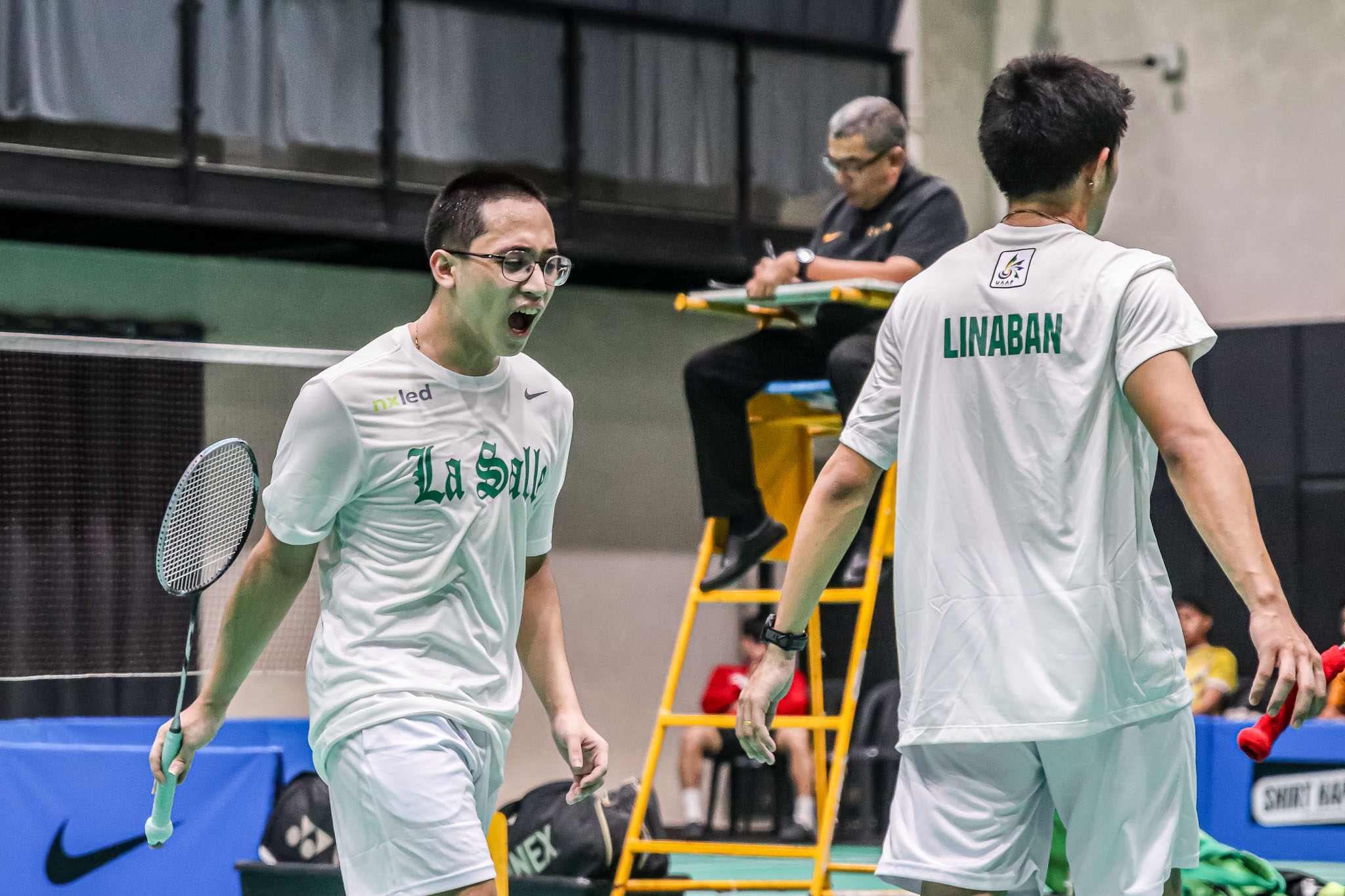 UAAP-S89-BADMINTON-DLSU-v-UST-KARL-CONTRERAS-1 Zafra, Villaflor power NU into UAAP men's badminton singles semifinals ADMU AdU Badminton DLSU News NU UAAP UP - philippine sports news
