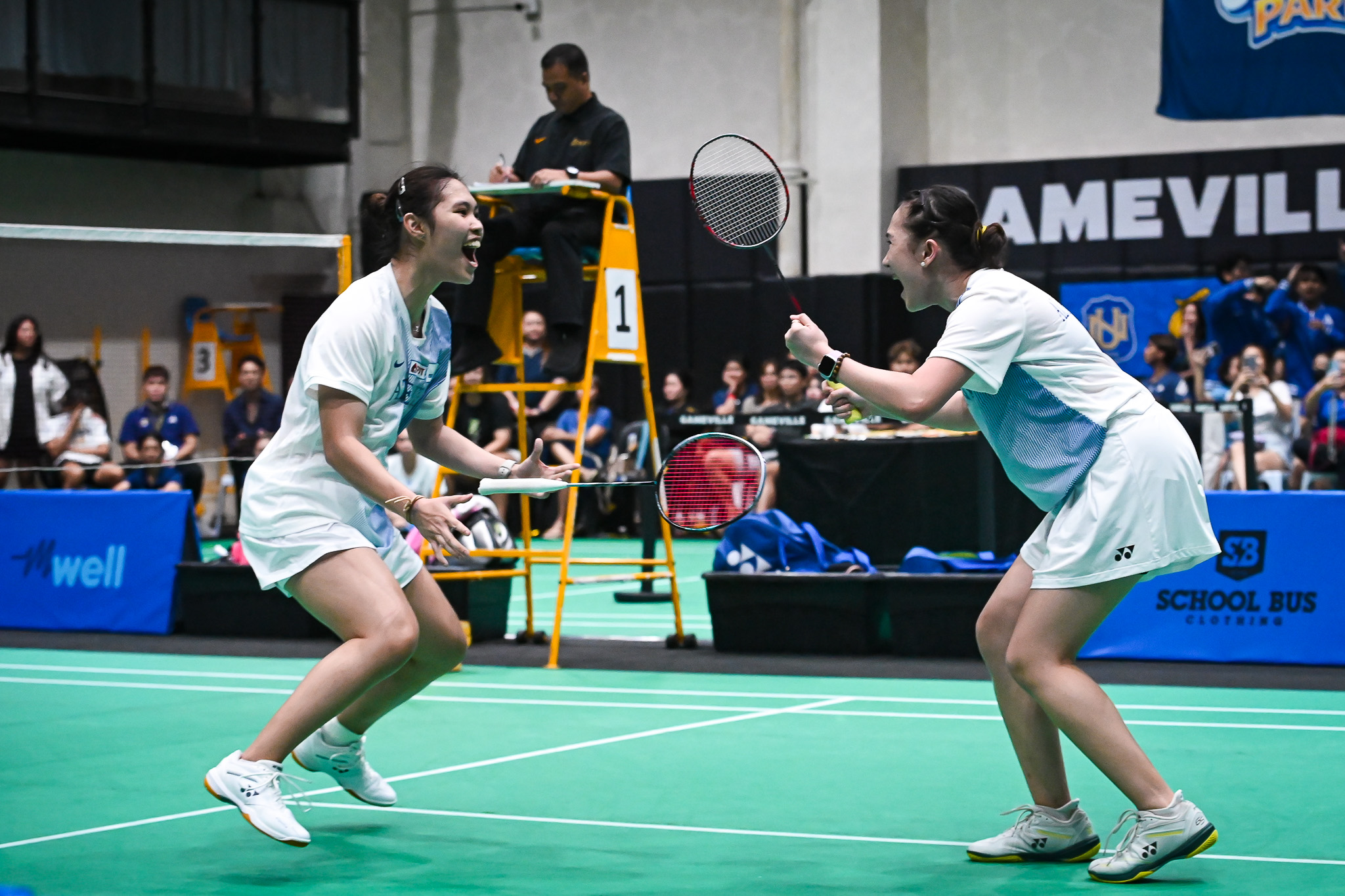 UAAP89-BADMINTON-ATENEO-vs-NU-Angel-A.-Valle-Althea-Princess-L.-Hernandez-5083 Ateneo overcomes NU to seize early lead in UAAP badminton title race ADMU AdU Badminton News NU UAAP UP - philippine sports news
