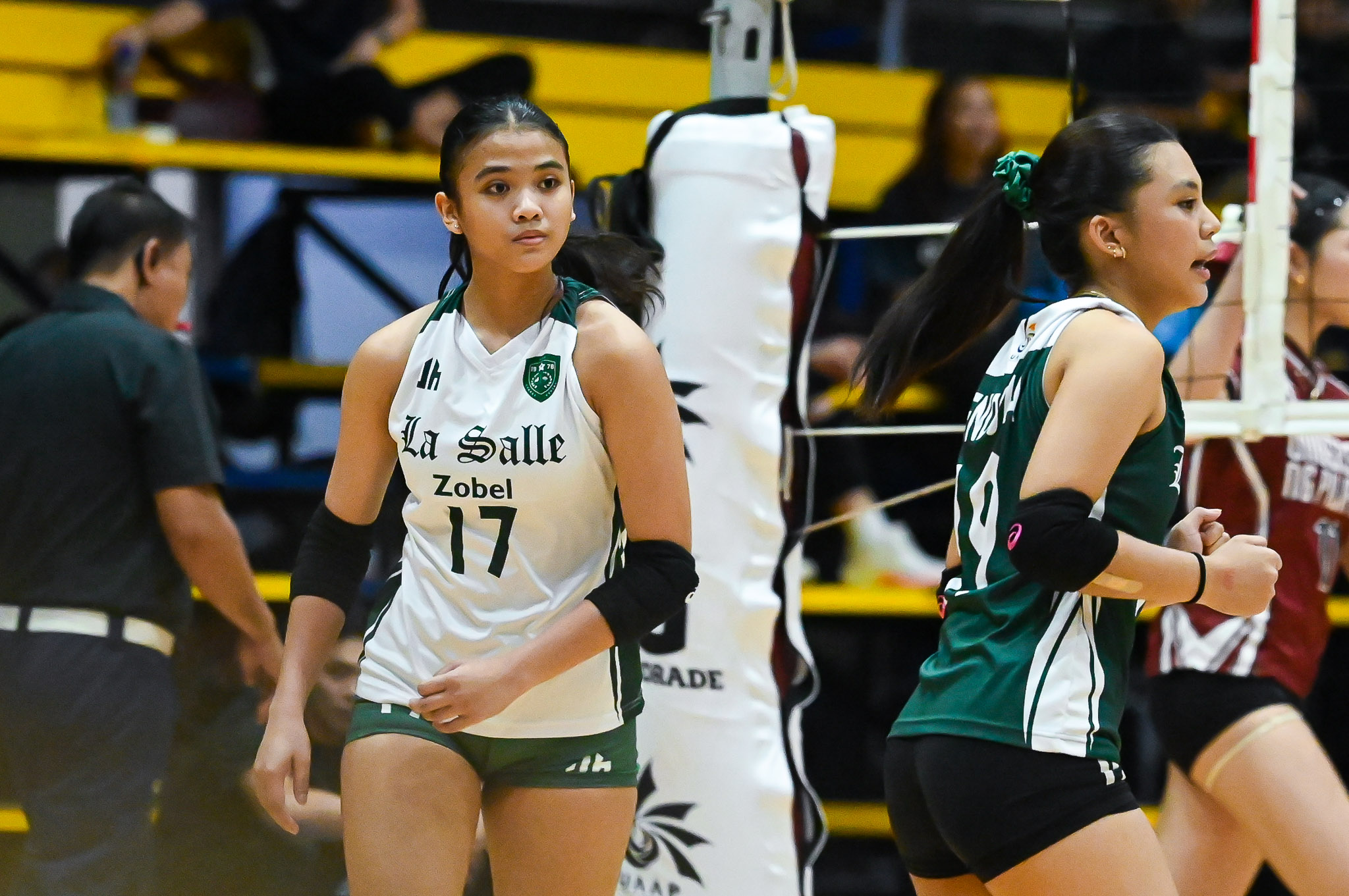 UAAP89-HSGVB-DLSU-vs-UPIS-Kylie-Rianzhel-Celada-1849 NUNS caps dominant UAAP girls' volleyball first round with sweep of FEU-D ADMU AdU DLSU FEU News NU UAAP UE UP UST Volleyball - philippine sports news