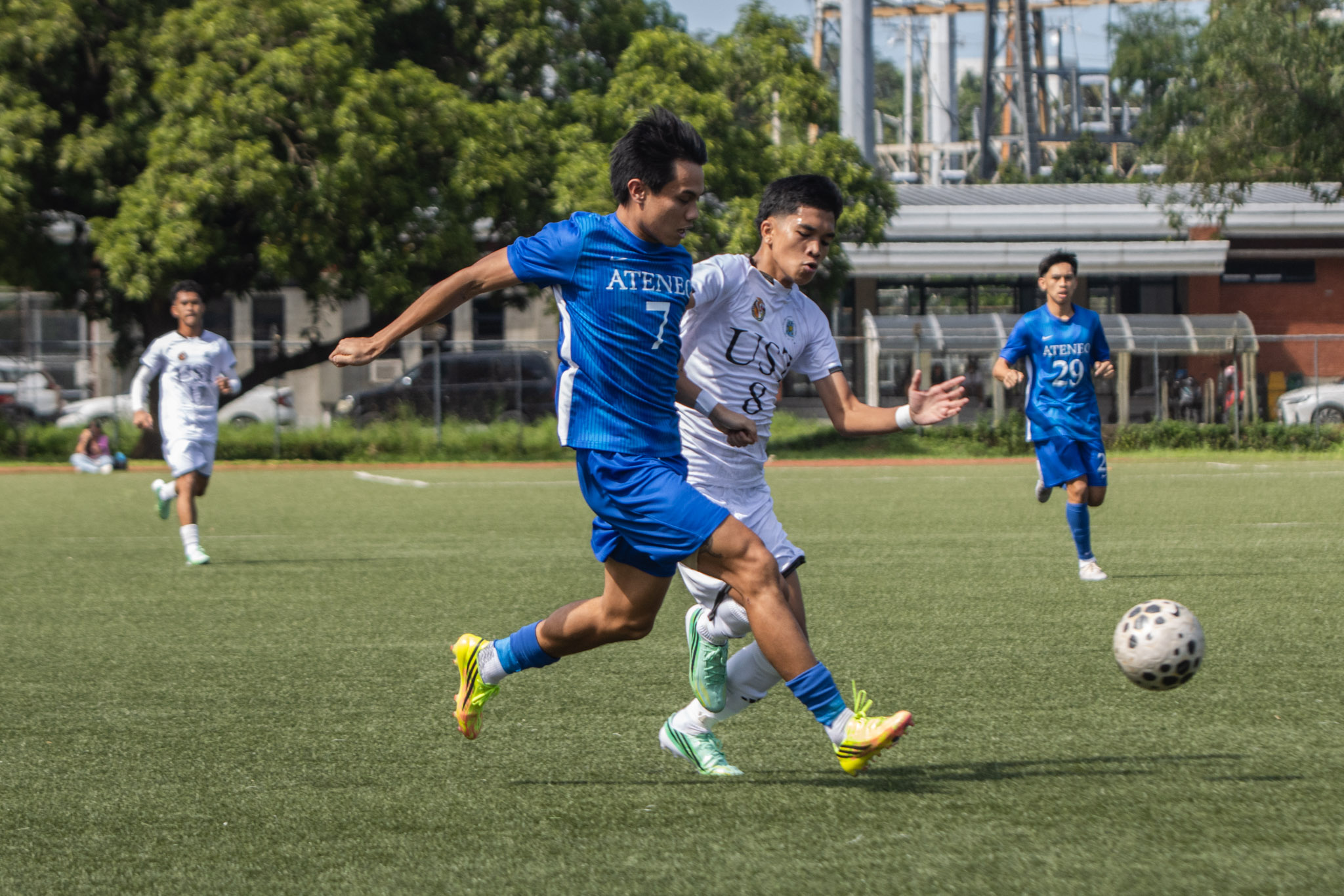 UAAP89-MFB-5171-Dov-Carino Ballespin shines as UST blanks Ateneo for first UAAP men's football win ADMU Football News UAAP UST - philippine sports news