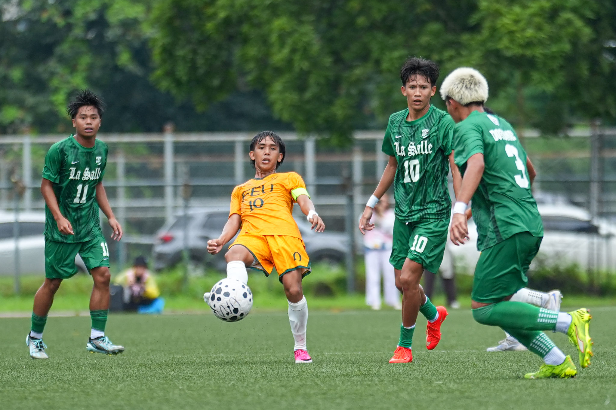 UAAP89-Mens-Football_-FEU-vs-DLSU_-ABSALON-Karl-04232 Dalapo, Collo strike as La Salle ends FEU hoodoo in UAAP men's football DLSU FEU Football News UAAP - philippine sports news