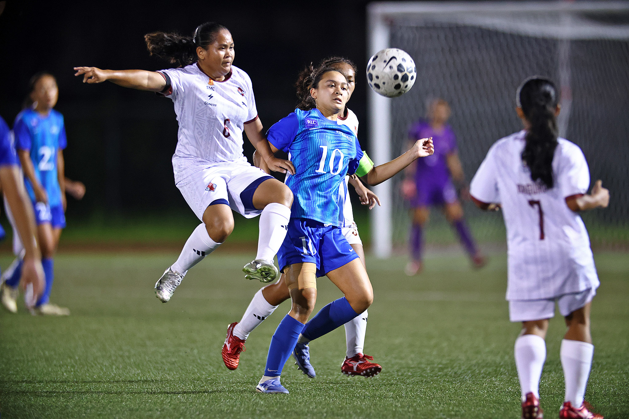 UAAP89-WFB-Hannah-Muros-Kassandra-Zalamea Maguad strikes late as UP rallies past Ateneo to tie for third in UAAP women's football ADMU Football News UAAP UP - philippine sports news
