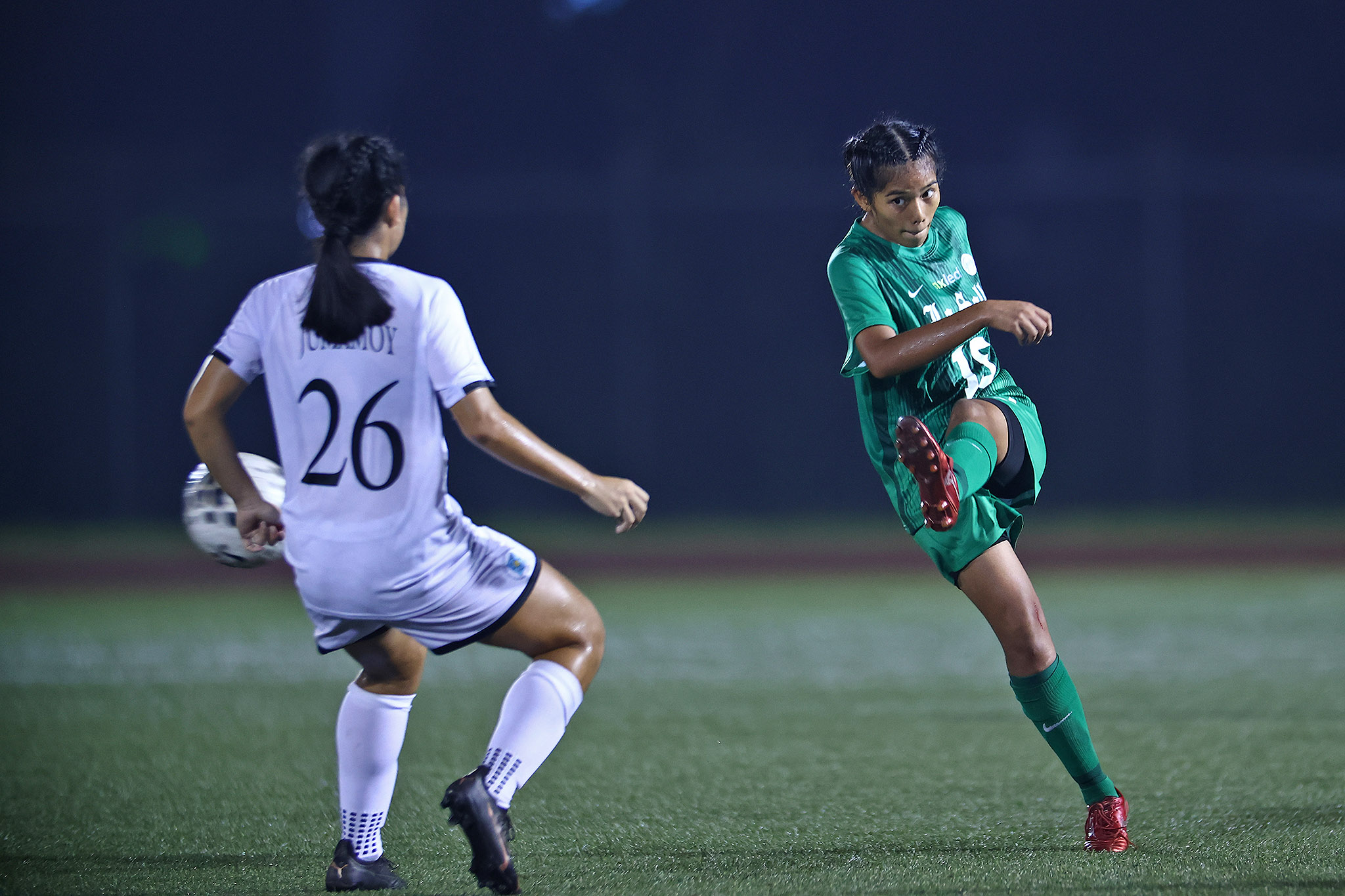 UAAP89-WFB-Lara-Regarde UAAP Women's Football: Jodie Banzon brace powers La Salle past UST ahead of FEU showdown DLSU Football News UAAP UST - philippine sports news