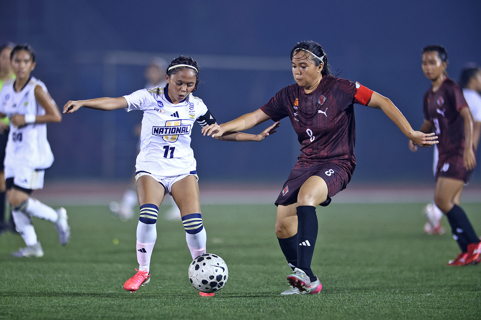 UAAP89-WFB-Lourdes-Ambahan-Aurea-Reaso Rivas, Aranas lead UP to first UAAP Women's Football win Football News NU UAAP UP - philippine sports news