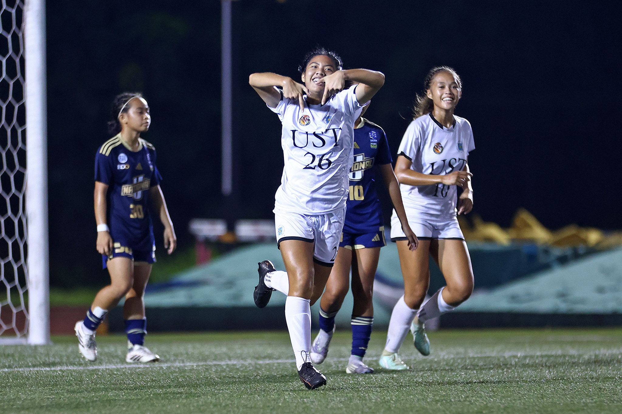 UAAP89-WFB-Pia-Jumamoy-2 UST stays in UAAP women's football final four race with dominant win over NU Football News NU UAAP UST - philippine sports news